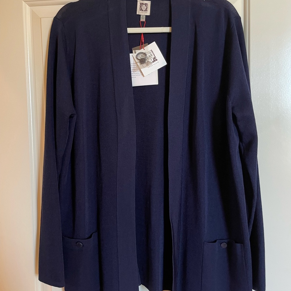 Anne Klein Midnight Blue Cardigan